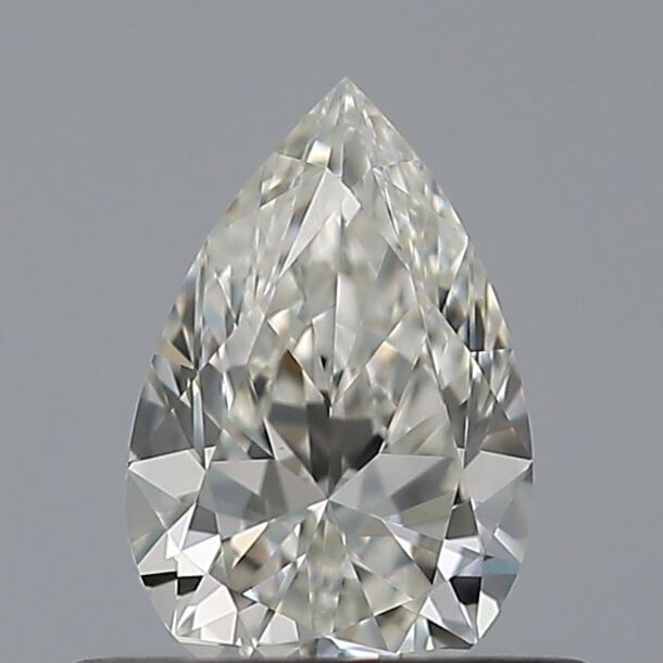 0.4 Carat Diamant Naturel de taille Poire, Couleur H, Pureté VVS1