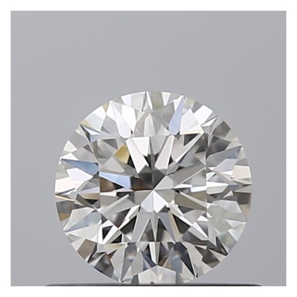 0.43 Carat Natural Diamond, Round Cut, Color F, Clarity VVS1