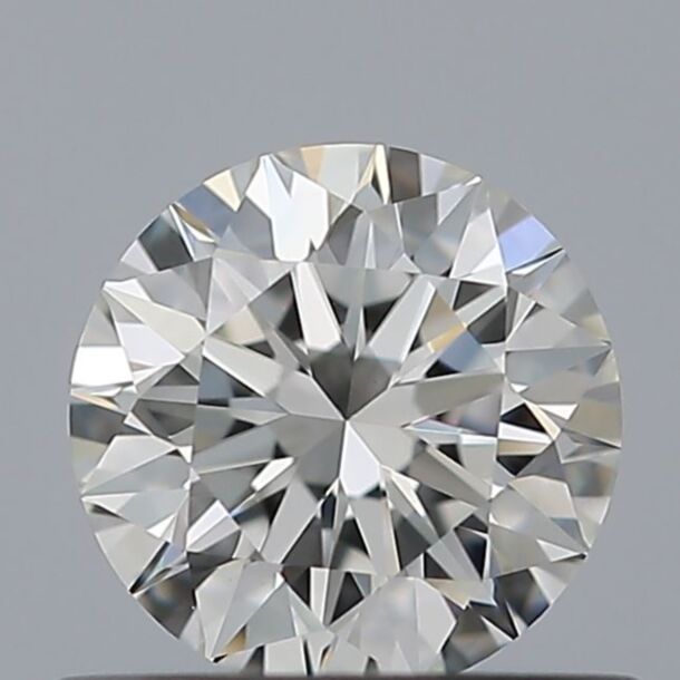 0.5 Carat Diamant Naturel de taille Brillant, Couleur F, Pureté VVS2