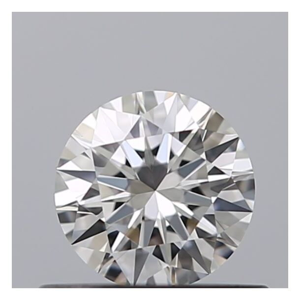 0.38 Carat Natural Diamond, Round Cut, Color E, Clarity IF