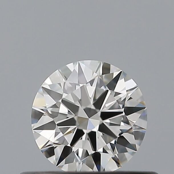 0.35 Carat Natural Diamond, Round Cut, Color F, Clarity IF