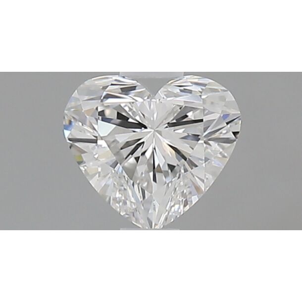 0.56 Carat Natural Diamond, Heart Cut, Color E, Clarity VVS1