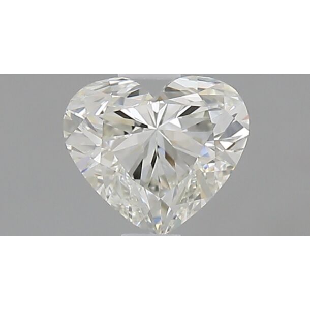 0.7 Carat Natural Diamond, Heart Cut, Color G, Clarity VVS2