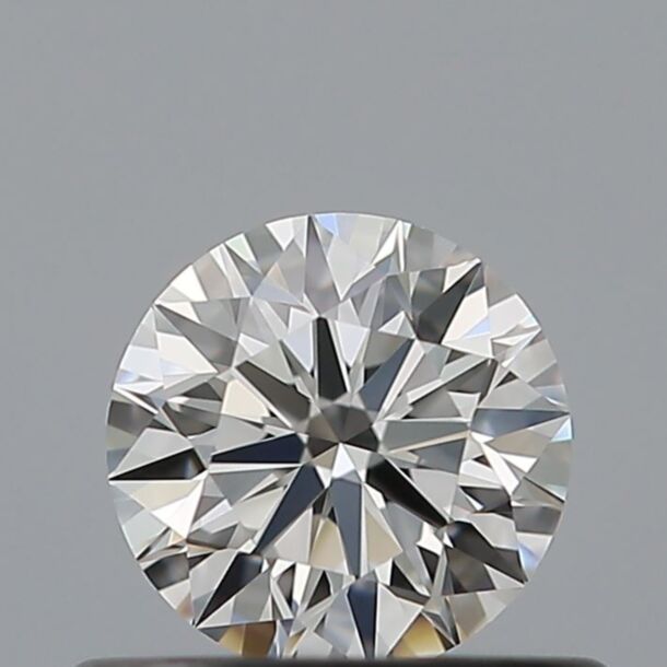 0.42 Carat Natural Diamond, Round Cut, Color E, Clarity VVS2