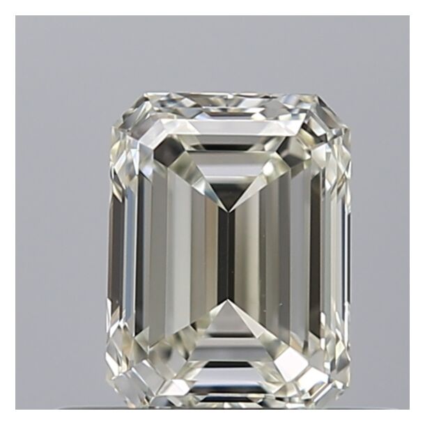0.6 Carat Diamant Naturel de taille émeraude, Couleur I, Pureté VS1