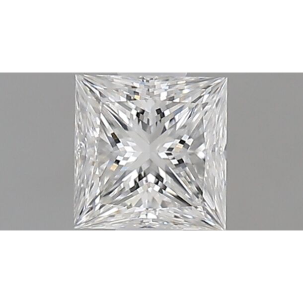 0.51 Carat Diamant Naturel de taille Princesse, Couleur E, Pureté VS1
