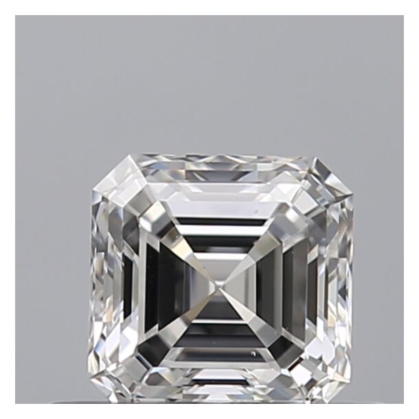 0.5 Carat Natural Diamond, Asscher Cut, Color D, Clarity VS1