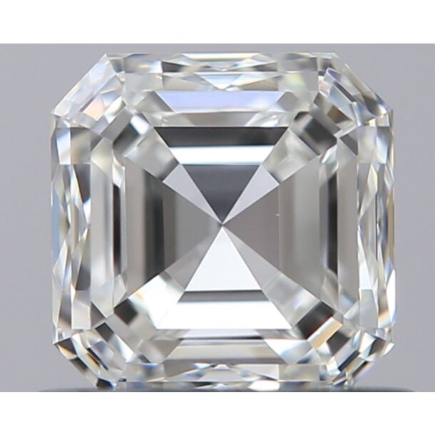 0.72 Karat Natürlicher Diamant Im Asscherschliff, Farbe I, Reinheit VS2