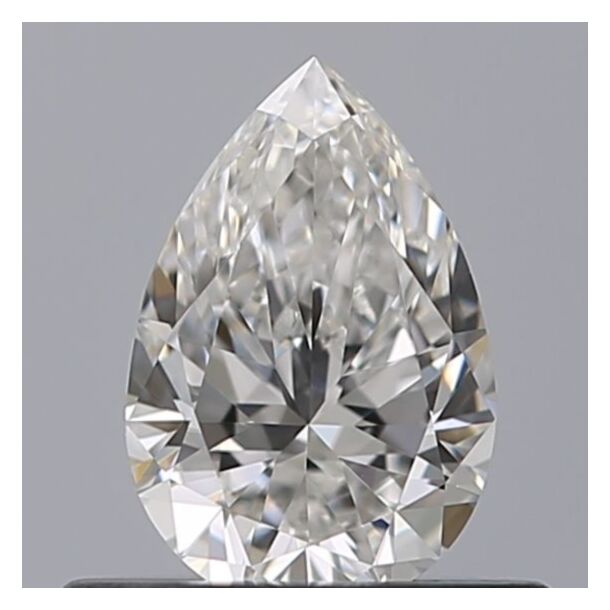0.4 Carat Natural Diamond, Pear Cut, Color E, Clarity VVS1