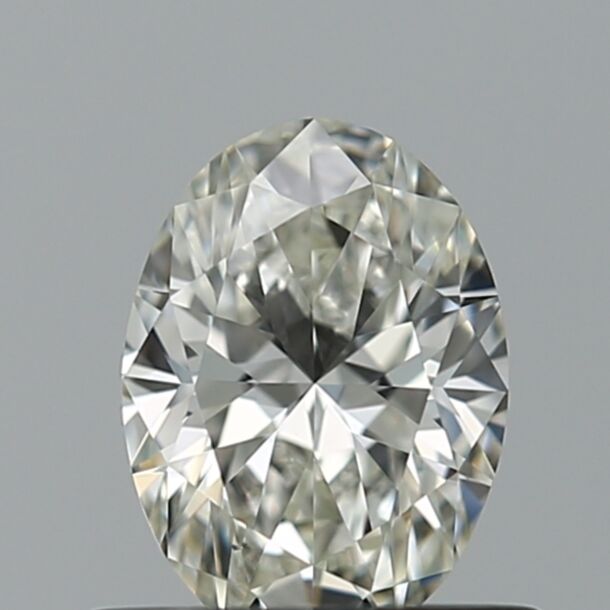 0.5 Carat Natural Diamond, Oval Cut, Color I, Clarity VS2