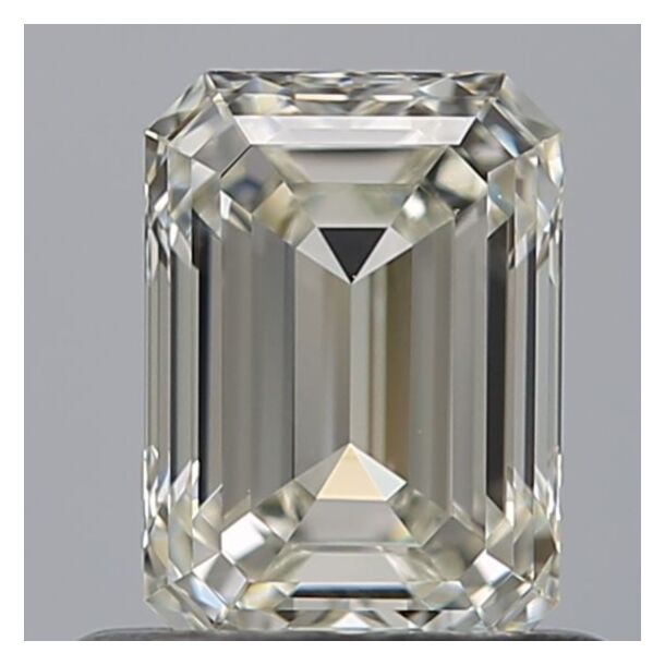 0.75 Carat Natural Diamond, Emerald Cut, Color I, Clarity VS1