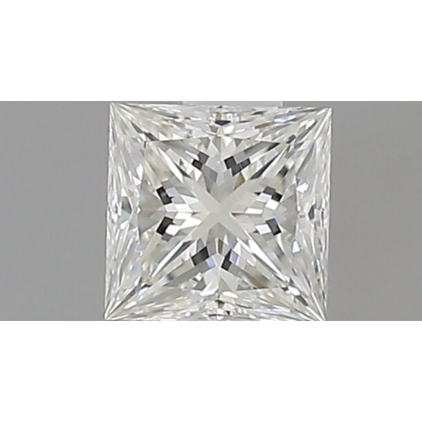 0.45 Carat Diamant Naturel de taille Princesse, Couleur H, Pureté VVS1