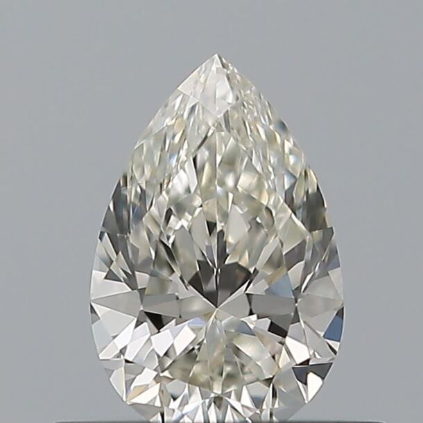 0.41 Carat Diamant Naturel de taille Poire, Couleur H, Pureté VVS1