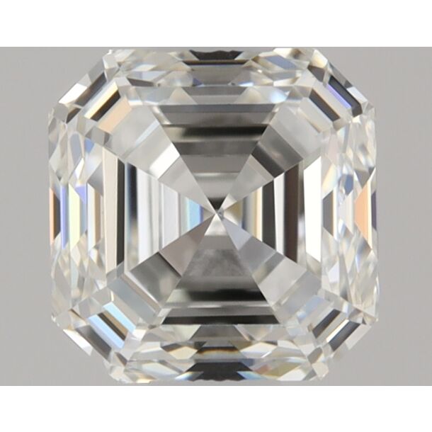0.5 Carat Diamant Naturel de taille Asscher, Couleur H, Pureté IF