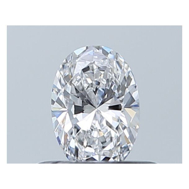 0.38 Carat Natural Diamond, Oval Cut, Color D, Clarity VVS1