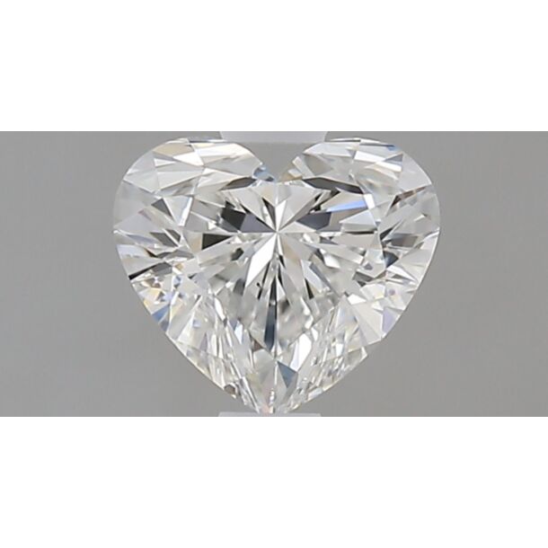 0.74 Carat Diamant Naturel de taille Coeur, Couleur G, Pureté VS2