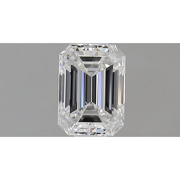 0.51 Karat Natürlicher Diamant Im Smaragdschliff, Farbe E, Reinheit SI1