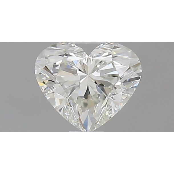 0.59 Karat Natürlicher Diamant Im Herzschliff, Farbe H, Reinheit VVS1