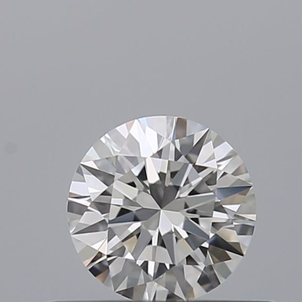 0.42 Carat Natural Diamond, Round Cut, Color E, Clarity VVS2