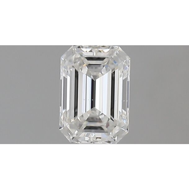 0.61 Carat Natural Diamond, Emerald Cut, Color F, Clarity SI1 0.61 Carat Natural Diamond, Emerald Cut, Color F, Clarity SI1
