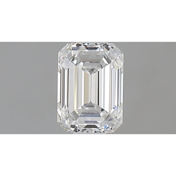 0.5 Carat Diamant Naturel de taille émeraude, Couleur D, Pureté VS2