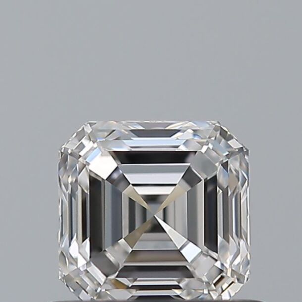 0.51 Carat Natural Diamond, Asscher Cut, Color E, Clarity VVS1 0.51 Carat Natural Diamond, Asscher Cut, Color E, Clarity VVS1