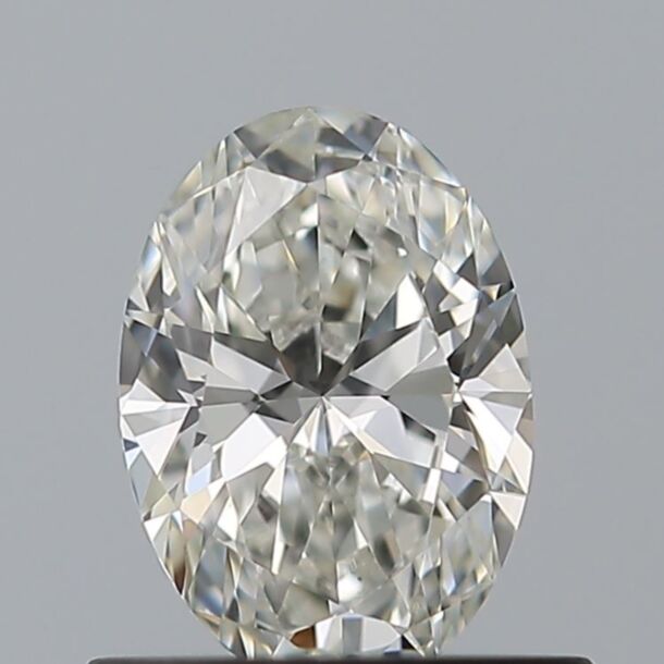 0.51 Carat Natural Diamond, Oval Cut, Color I, Clarity VS1