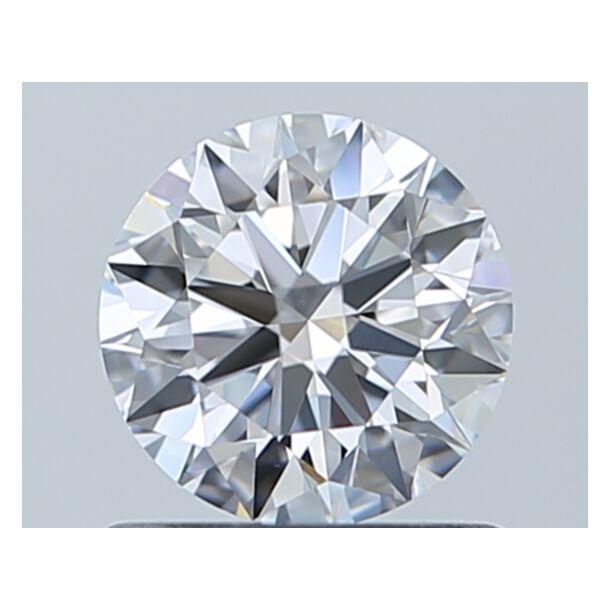 0.76 Carat Natural Diamond, Round Cut, Color D, Clarity IF