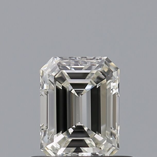 0.52 Carat Natural Diamond, Emerald Cut, Color G, Clarity VVS2 0.52 Carat Natural Diamond, Emerald Cut, Color G, Clarity VVS2