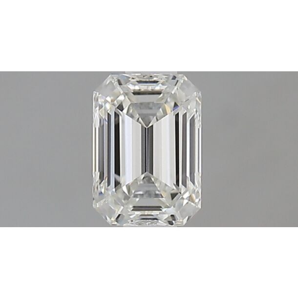 0.52 Karaat Natuurlijke Diamant met een Smaragd vorm, Kleur H, Zuiverheid VVS1