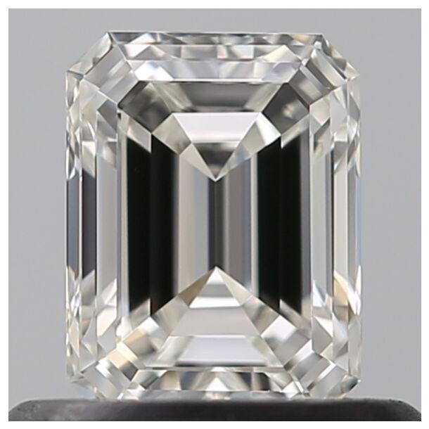 0.55 Karat Natürlicher Diamant Im Smaragdschliff, Farbe G, Reinheit VVS1