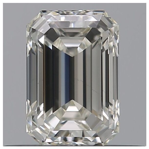 0.55 Karat Natürlicher Diamant Im Smaragdschliff, Farbe G, Reinheit VVS1