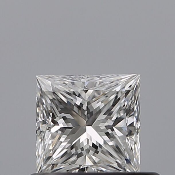 0.51 Carat Natural Diamond, Princess Cut, Color D, Clarity VS2 0.51 Carat Natural Diamond, Princess Cut, Color D, Clarity VS2
