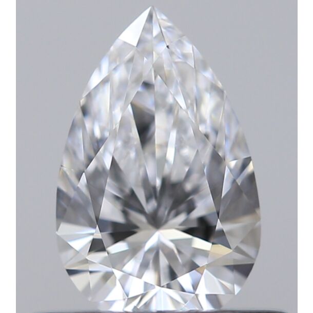 0.42 Karaat Natuurlijke Diamant met een Peer vorm, Kleur D, Zuiverheid VVS1