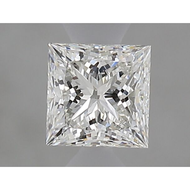 0.53 Carat Diamant Naturel de taille Princesse, Couleur F, Pureté VVS2
