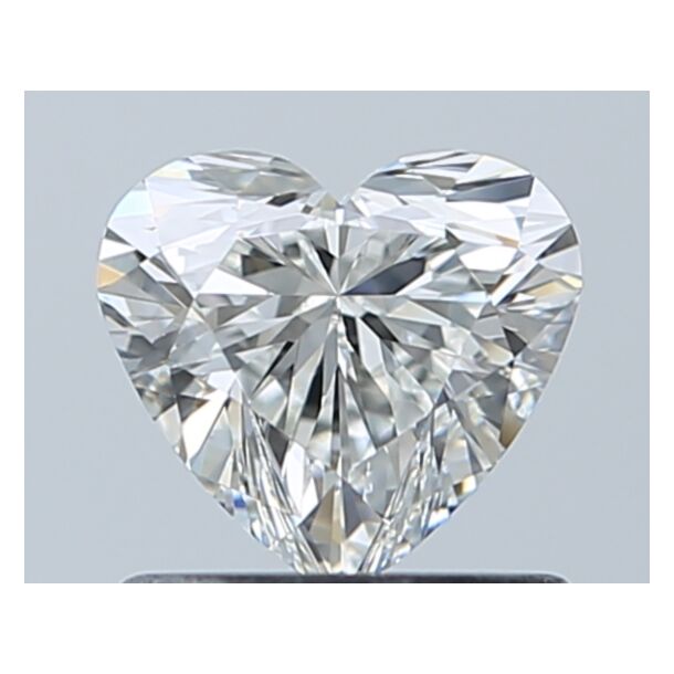 0.73 Carat Diamant Naturel de taille Coeur, Couleur H, Pureté IF