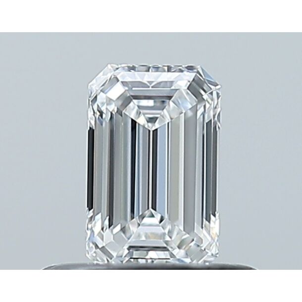 0.4 Carat Natural Diamond, Emerald Cut, Color D, Clarity VVS2