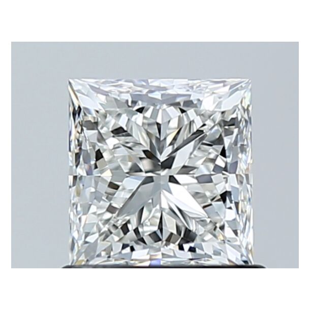 1.01 Carat Natural Diamond, Princess Cut, Color G, Clarity VVS2