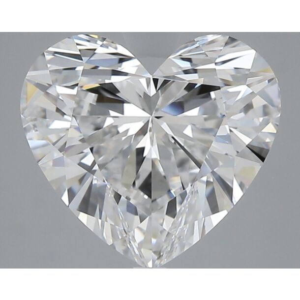 5.02 Carat Diamant Naturel de taille Coeur, Couleur D, Pureté FL