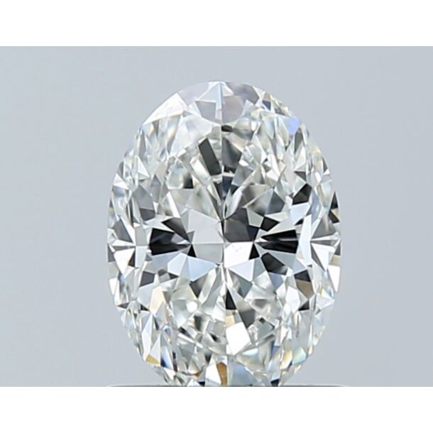 1 Carat Diamant Naturel de taille Oval, Couleur G, Pureté SI1