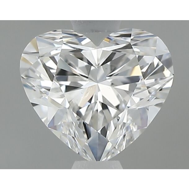 0.54 Carat Diamant Naturel de taille Coeur, Couleur E, Pureté VS1