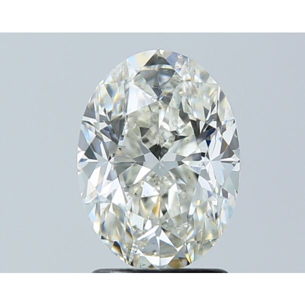 2.01 Carat Natural Diamond, Oval Cut, Color I, Clarity SI1 2.01 Carat Natural Diamond, Oval Cut, Color I, Clarity SI1