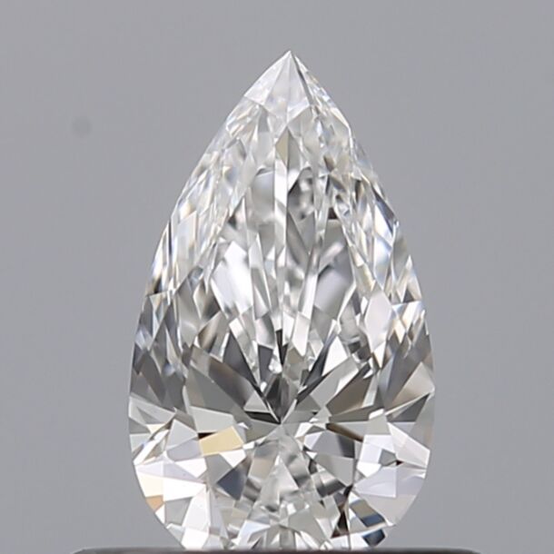 0.4 Carat Diamant Naturel de taille Poire, Couleur D, Pureté VVS2 0.4 Carat Diamant Naturel de taille Poire, Couleur D, Pureté VVS2