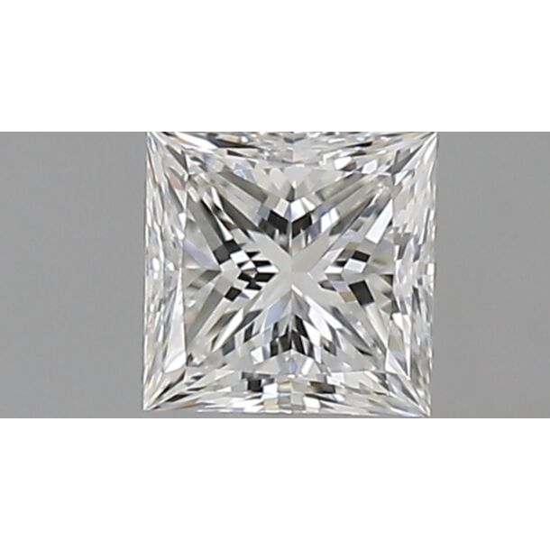 0.5 Carat Natural Diamond, Princess Cut, Color G, Clarity VVS1