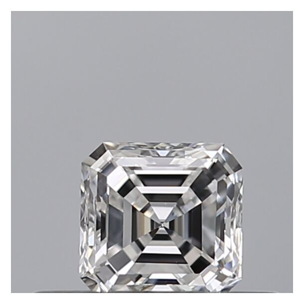 0.3 Carat Natural Diamond, Asscher Cut, Color D, Clarity VVS1