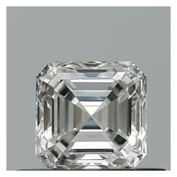 0.5 Karaat Natuurlijke Diamant met een Asscher vorm, Kleur F, Zuiverheid IF