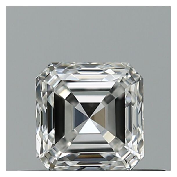 0.5 Carat Natural Diamond, Asscher Cut, Color E, Clarity VVS2