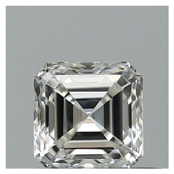 0.5 Carat Natural Diamond, Asscher Cut, Color H, Clarity VVS1