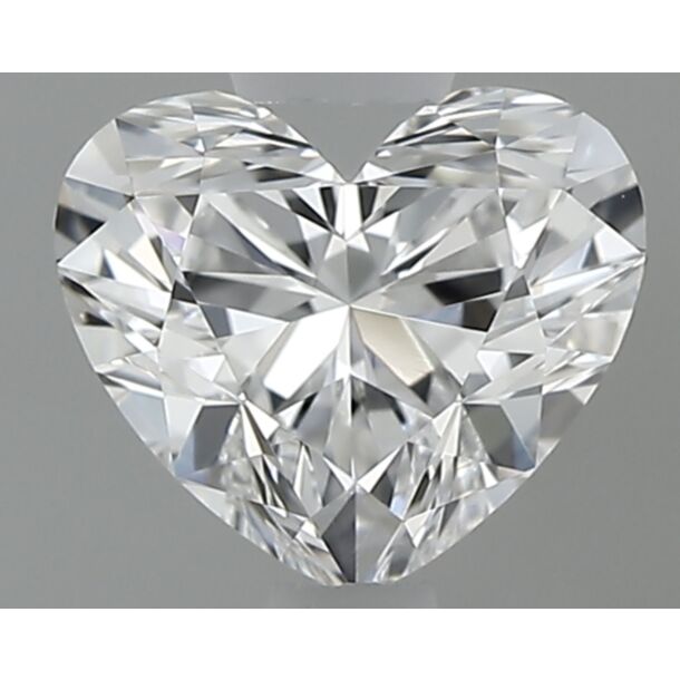 0.46 Karat Natürlicher Diamant Im Herzschliff, Farbe D, Reinheit VVS2
