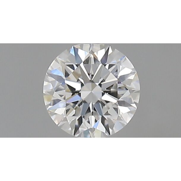0.52 Carat Natural Diamond, Round Cut, Color F, Clarity IF